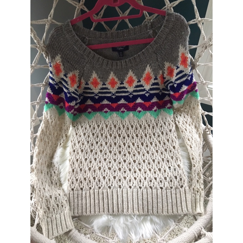 Multi colored American Eagle sweater